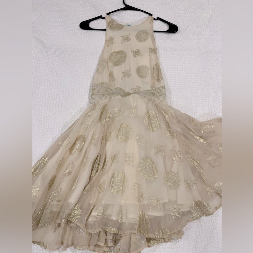 Kimchi Blue formal gold dress